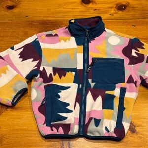 PATAGONIA Women's XS Colorful Synchilla Fleece Jacket Full Zip Frontera / Marble